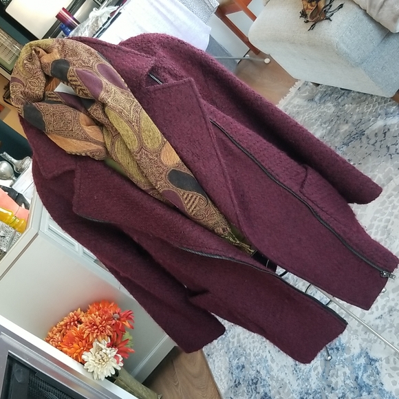 Forever 21 Jackets & Blazers - Winter coat. Large. Wine \ burgundy Forever 21